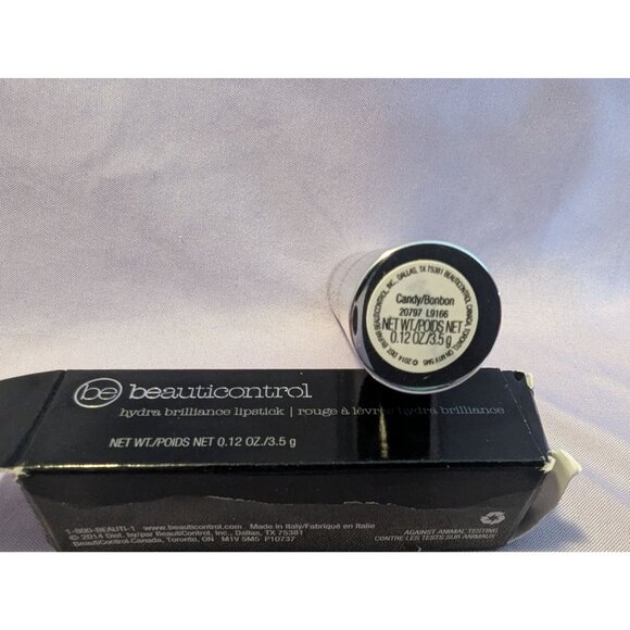 Beauticontrol Hydras Brilliance Lipstick Candy Bonbon Pink 0.12 Oz Silver Tube - Picture 3 of 3